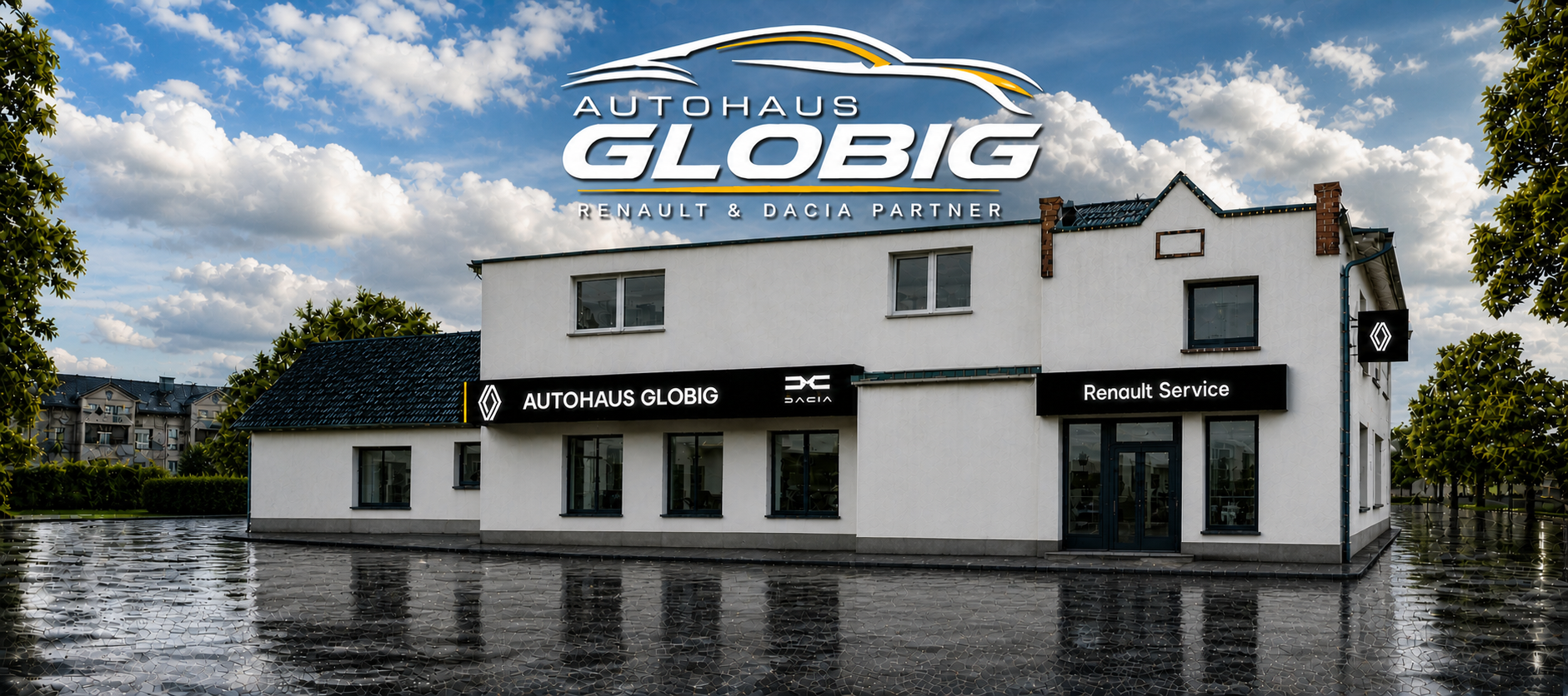Autohaus Globig bei Tag